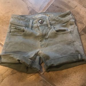 American Eagle Green Shorts